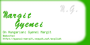 margit gyenei business card